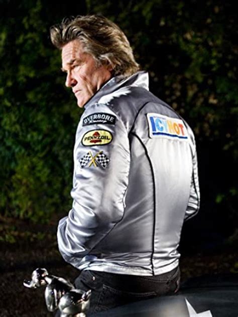 stuntman mike jacket replica|Death Proof Kurt Russell Stuntman Mike Satin Jacket with .